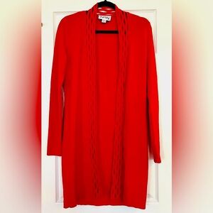 Joseph Ribkoff Vibrant Red Cardigan size XS